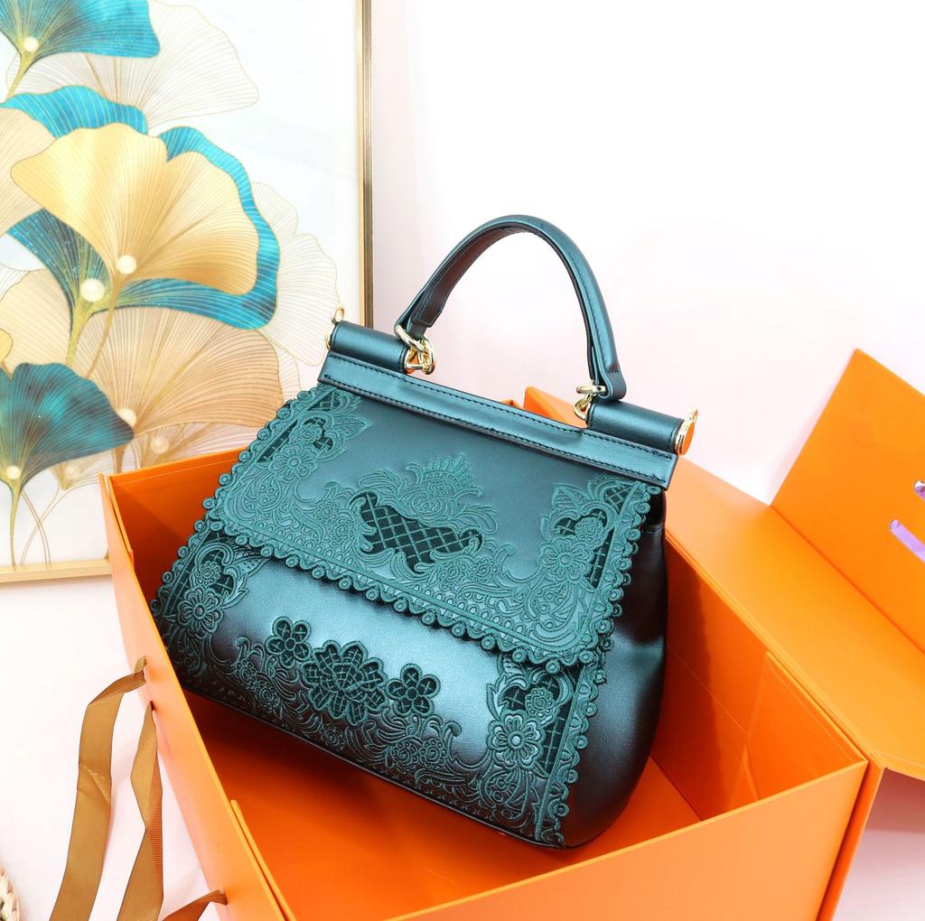 Women'S Bag Hollow Embroidered Handbag Designer Handbag For Women Ladies Bag