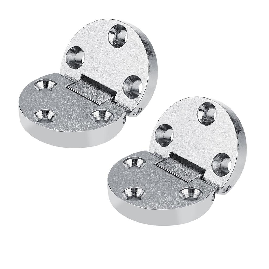 2Pcs Zinc Alloy Self Supporting Folding Table Hinges Home Flap Tables Furniture Oval Hardware