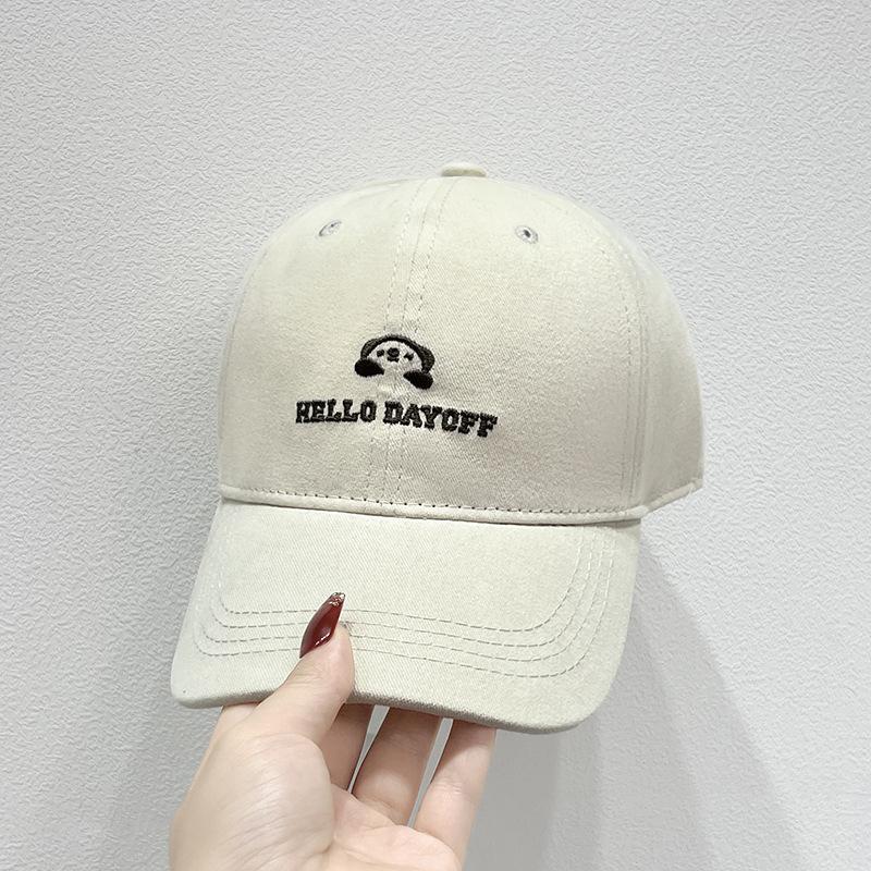 Women with Big Heads and Baseball Caps Korean Style Versatile Sun Hats  Small Duckball Caps  Men