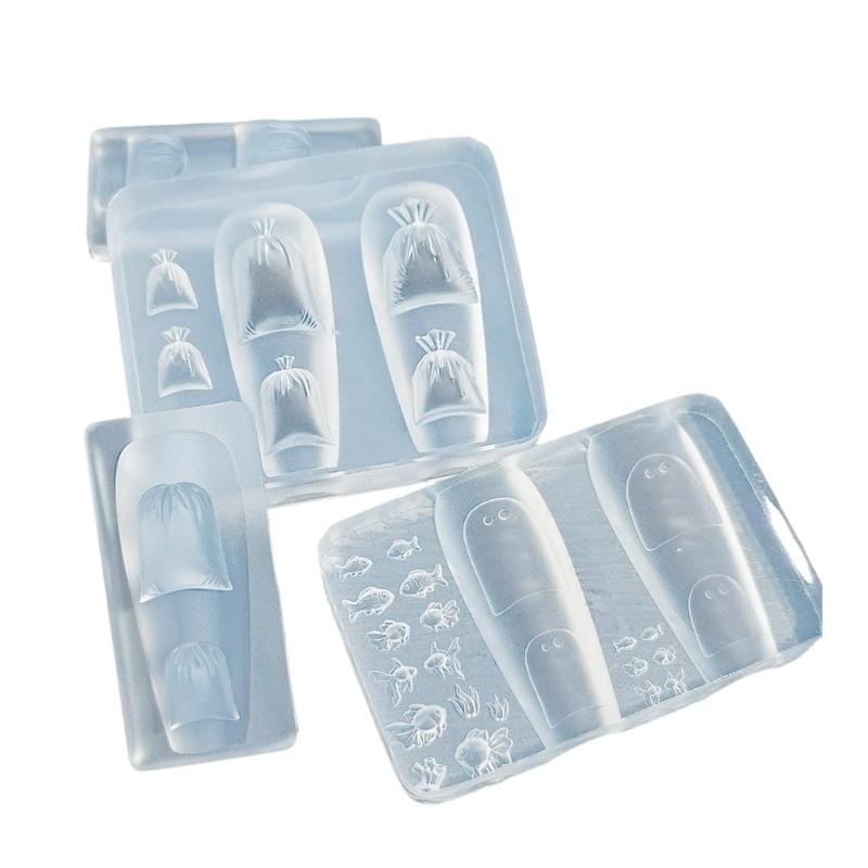 

Силиконовая форма для нейл-арта, аксессуар, формы, тематика золотых рыбок, декоративная форма для ногтей, силиконовая текстура для различных типов ногтей 1