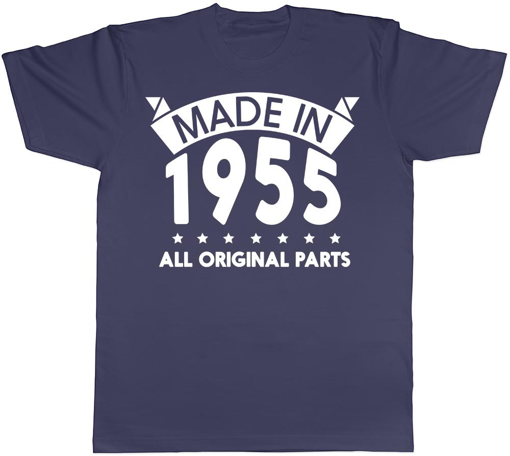 Made in 1955 All Original Parts Birthday Unisexs Short Sleeve TShirt