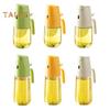 Oil Sprayer for Cooking 2 In 1 Oil Dispenser And Sprayer 300/500ml Glass Bottle Anti-Drip Nozzle Easy To Clean Kitchen Tool for Oil Vinegar Sauces