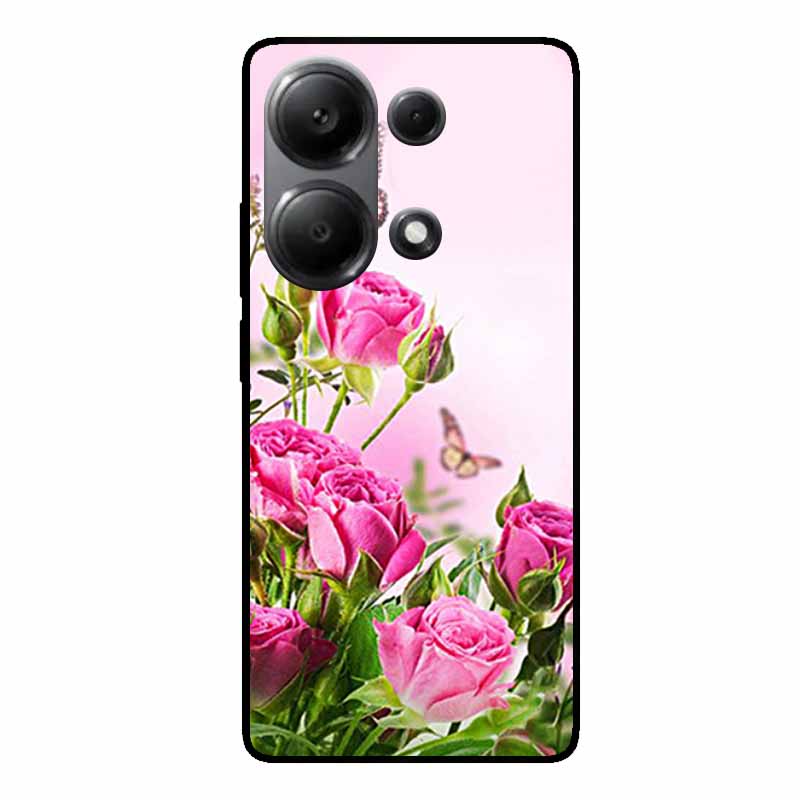 For Xiaomi Poco M6 Pro Cases Poco F6 Pro M6 4G 5G Poco X6 X5 PRO Black Soft TPU Silicone Phone Covers for Xiaomi Poco M6 5G 5G