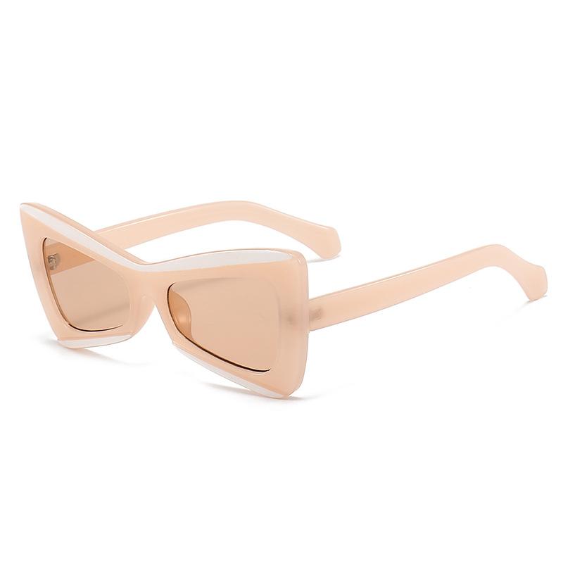 Retro Cat Eye Sunglasses Female Luxury INS Irregular Square Sun Eyewear Retro Female Sun Eyewear Stylish Oculos De Sol UV Protection 400