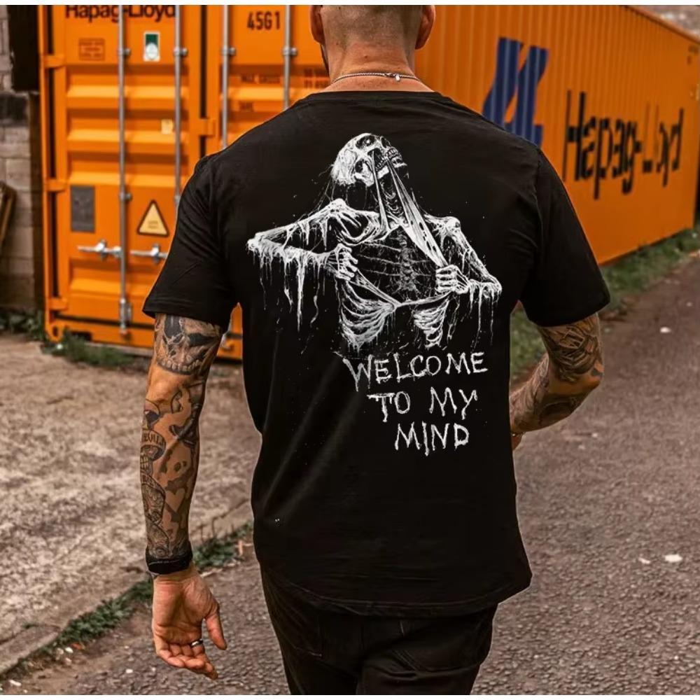 2024 New Fashion Style Graphic Hipster High-end Elastic T Shirts Men Comfortable Men Cool Tee Shirt Tops Short Sleeve Custom