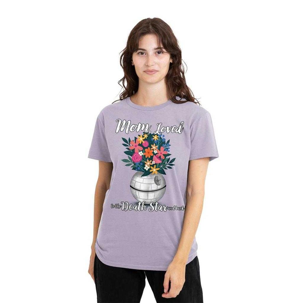 Star Wars Womens/Ladies Mom Loved To The Death Star Mothers Day T-Shirt