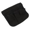Chair Armrest Bag Large Capacity Waterproof Canvas Beach Chair Hanging Storage Pouch for Outdoor Camping Picnic Black