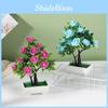 Rose Potted Artificial Plant With Durable Plastic Foam For Home Decor Gifts And