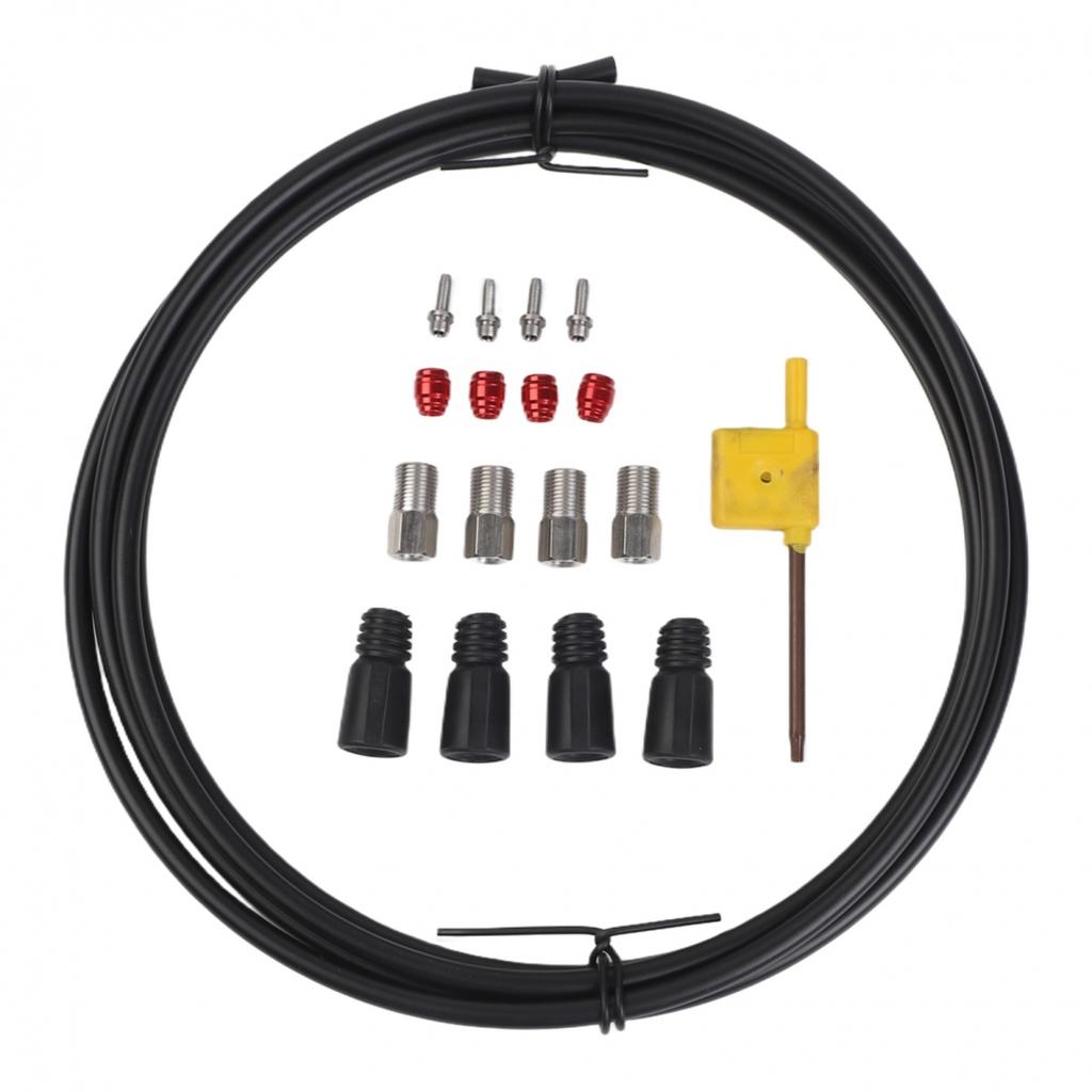 Accurate Size Bike Hydraulic Brake Hose Black Color