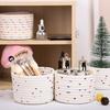 Small Cotton Rope Woven Storage Basket for Desk, Entryway, or Cosmetics