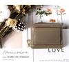 Lizdays Mini Wallet with Card Large Coin and Skimming Protection Gray Case, Bellows, Capacity, Purse, (Dark Beige)