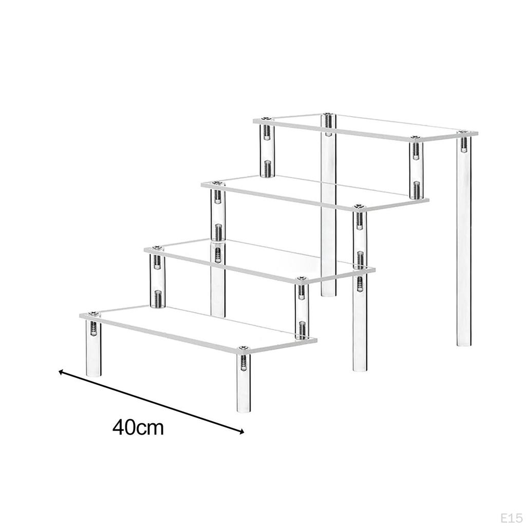 Acrylic Display Stand Riser Jewelry Shelf Clear Product for