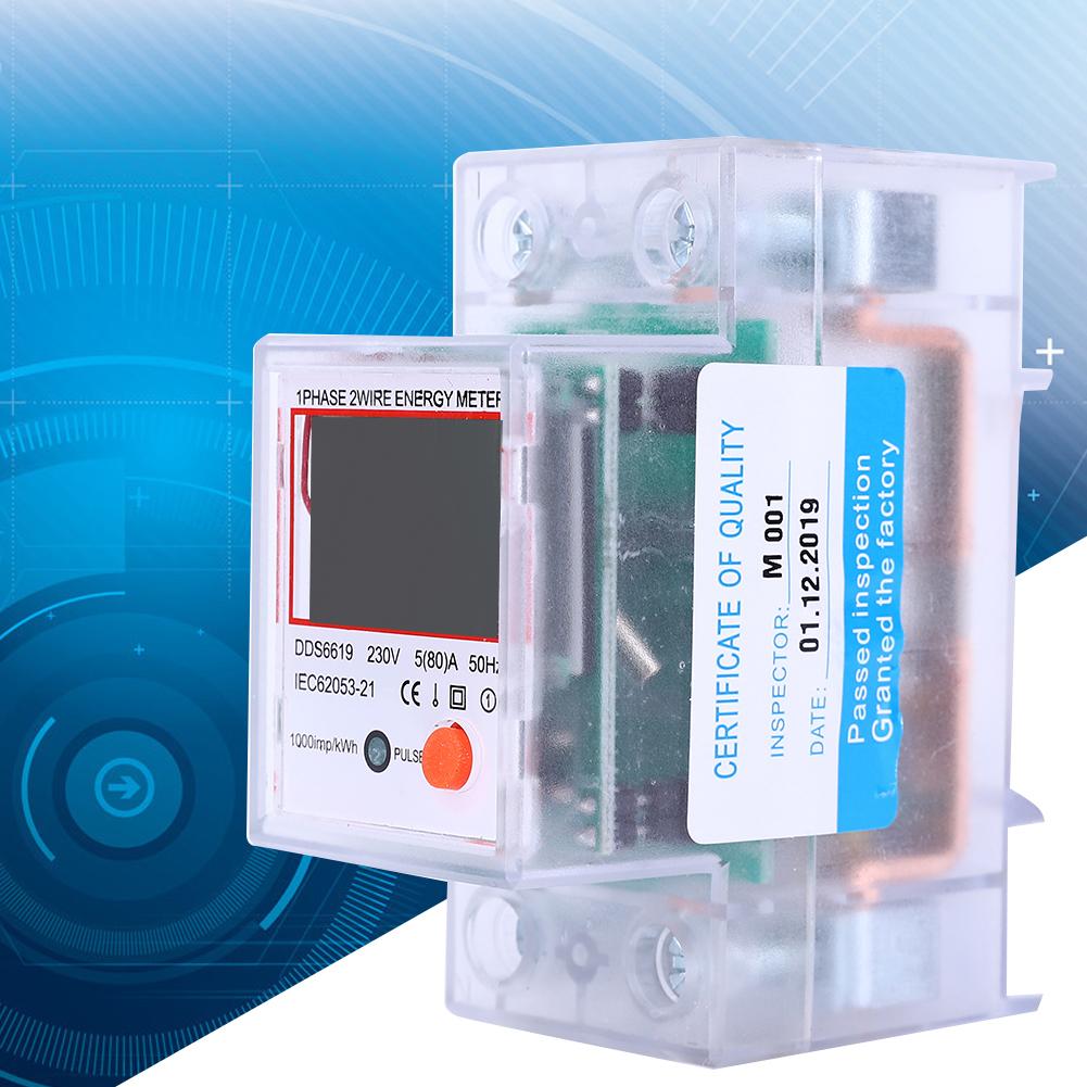 Beennex Digital Display Energy Meter Backlight 1 Phase Guide Multifunction for Voltage 5-80A 230V Beennex Digital Display Energy Meter Backlight 1 Phase Guide Multifunction for Voltage 5-80A 230V