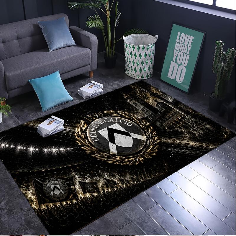 1PC rug Udinese-Calcio Crest Design Carpet, Chair Rug,Area Rug for Office Bedroom living rooms bedroom, Doormat decor Christmas fan gifts