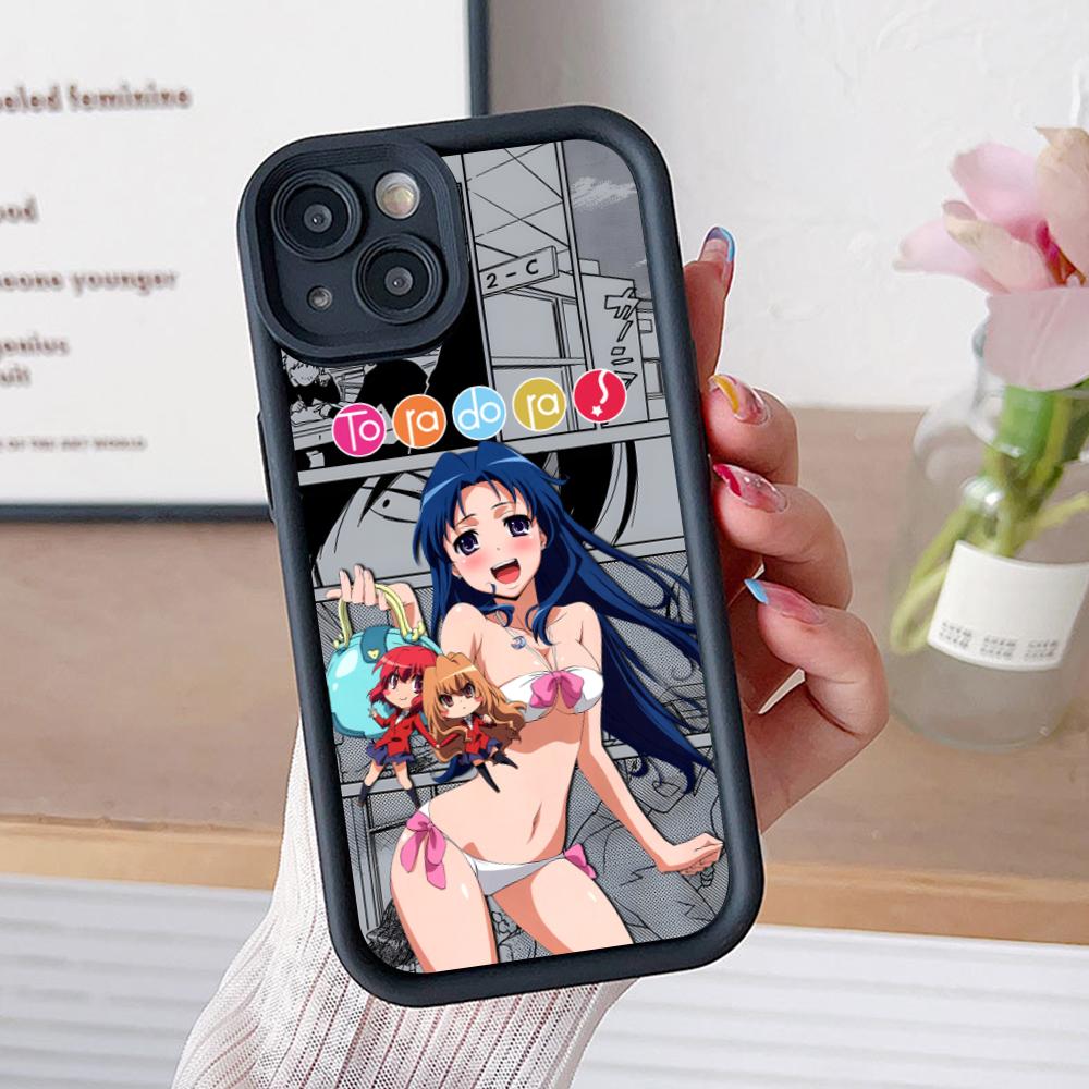 Toradora Kawashima Phone Case for iPhone 17 16 15 14 13 12 11 Air Pro Max Plus Black Soft TPU Shockproof Cover