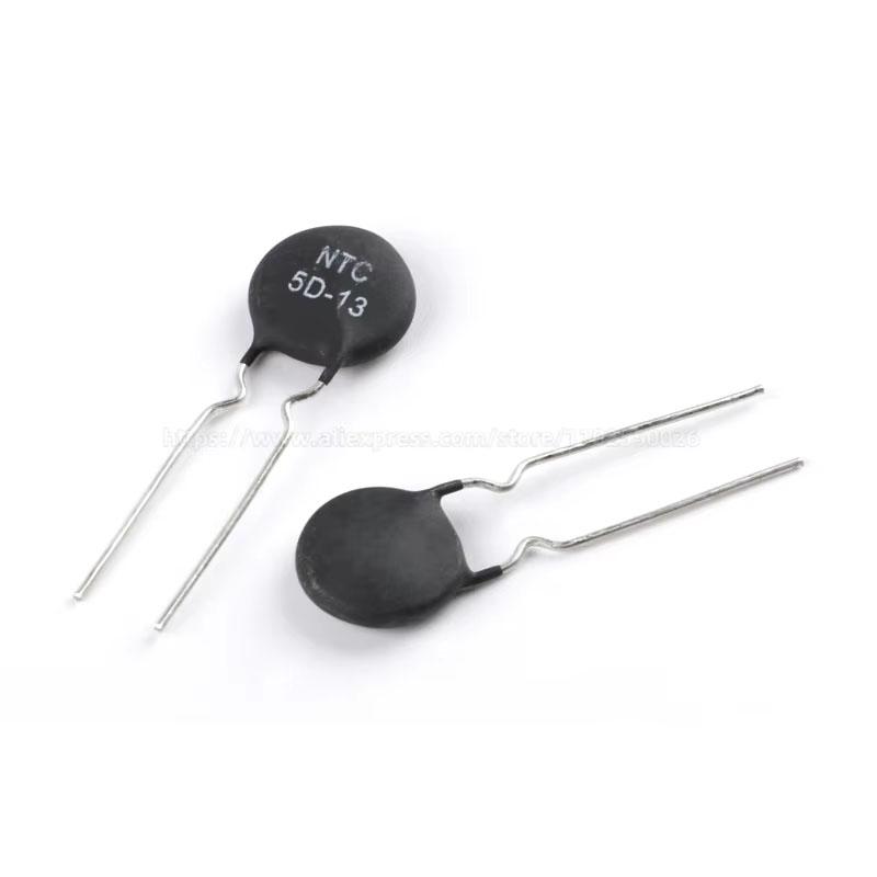10PCS Thermal Resistor NTC 2.5D 3D 5D 8D 10D 16D 20D 22D 47D -5 -7 -9 -11 -13 -15 -20 R 10 Ohm NTC10D-9 NTC5D-9 NTC3D-9 NTC3D-15