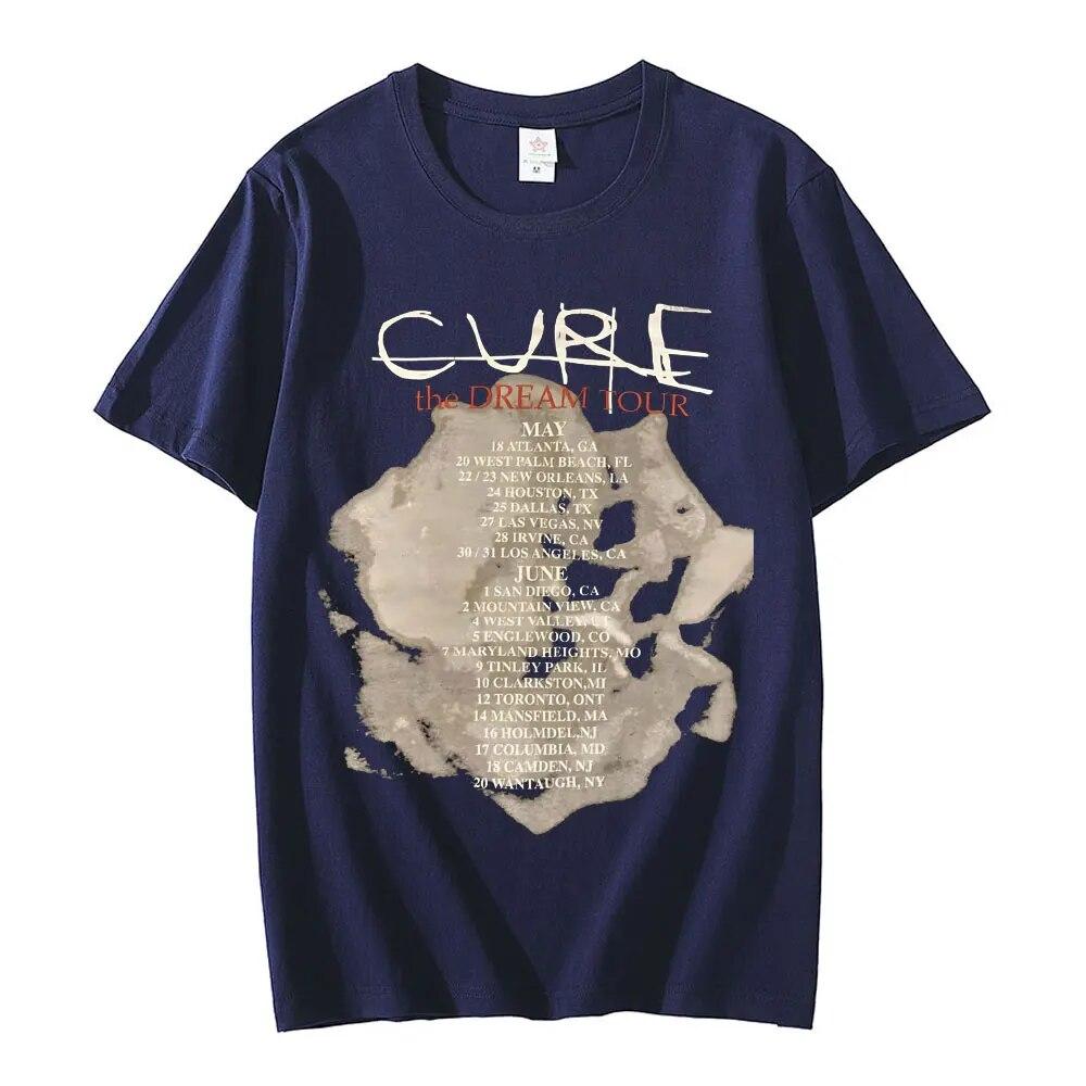 

Vintage The Cure The Dream Tour T-Shirt 90-х Rock Band Tour Футболка з графічним малюнком Унісекс Одяг Harajuku Унісекс Жіночі футболки великого розміру Топ S