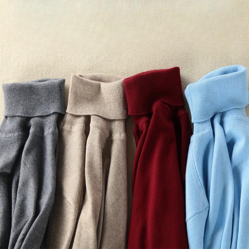 Fall and Winter Men's High Collar Thickened Loose Short Wool Sweater Men's Bottoming Knit Sweater Sweater