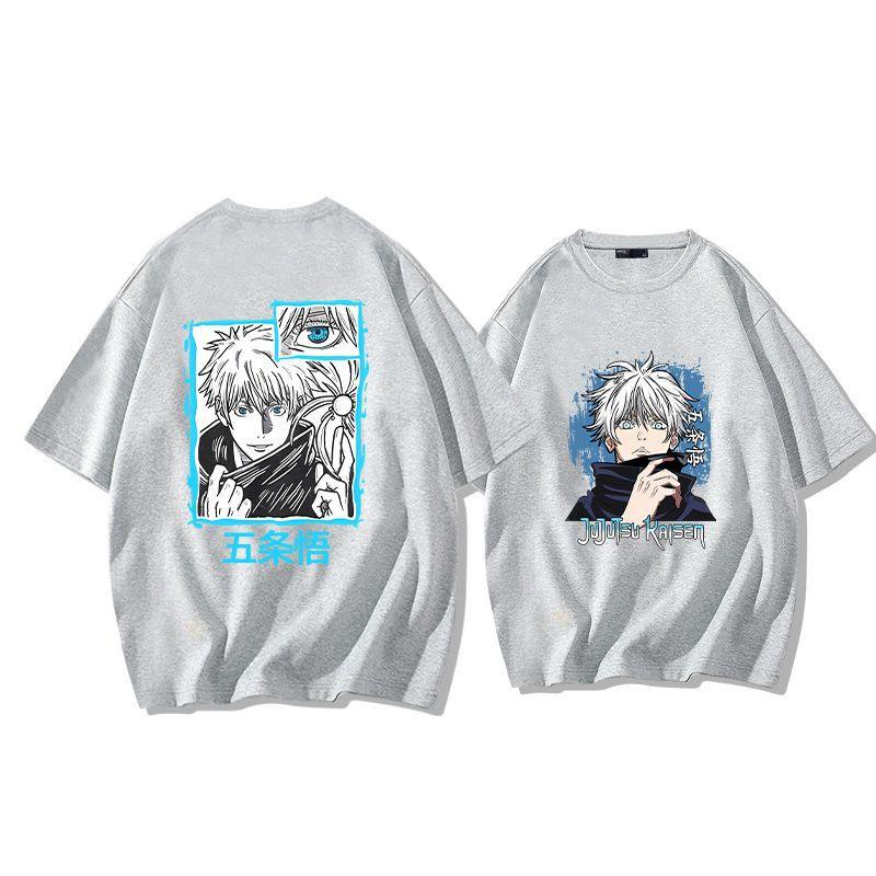 Anime Jujutsu Kaisen Jujutsu Kaisen Pure Cotton Short-sleeved Men T-shirt Summer Fashion Loose T-shirt Men