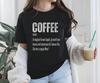 Coffee Definition Shirt, Funny Caffeine Lover Tee, Barista Gift, Espresso Addict T-Shirt, Morning Coffee Humor, Coffeeholic Apparel