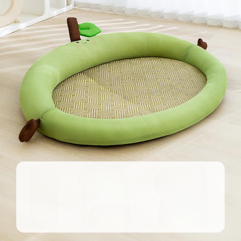 

Оранжевый летний милый фруктовый комплект спинки для кошек, летний дышащий, рассеивающий тепло, износостойкий, устойчивый к царапинам коврик-гнездо для кошек S