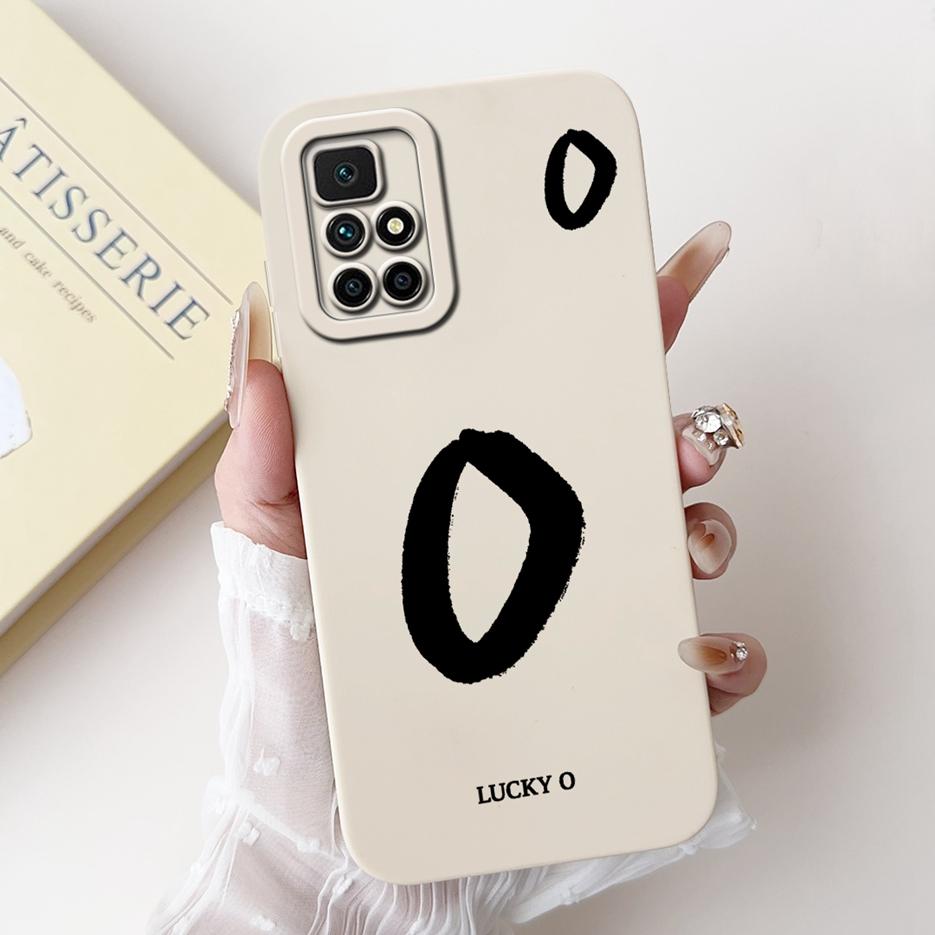For Xiaomi Redmi 10 Case Fashion Lucky Letters Cover Shockproof Soft TPU Phone Case For Xiaomi Redmi 10 Prime Redmi10 2022 Shell