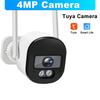 Tuya Bullet Camera Outdoor 4MP 5G WiFi IP Camera 120° Wide Angle Smart Home Security Protection CCTV Surveillance Cameras Alexa