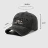 Vintage Cotton Embroidery Baseball Cap Unisex Letters Cap Outdoor Sun Hat
