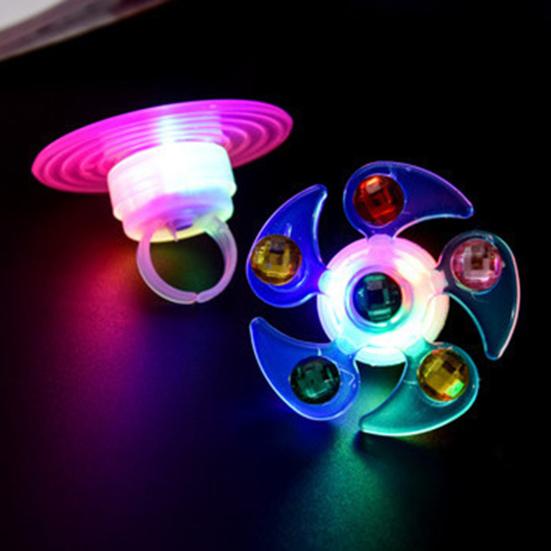 Pião Anel Luminoso Pulseira Ajustável Portátil Brinquedo Fidget Spinner Pulseira