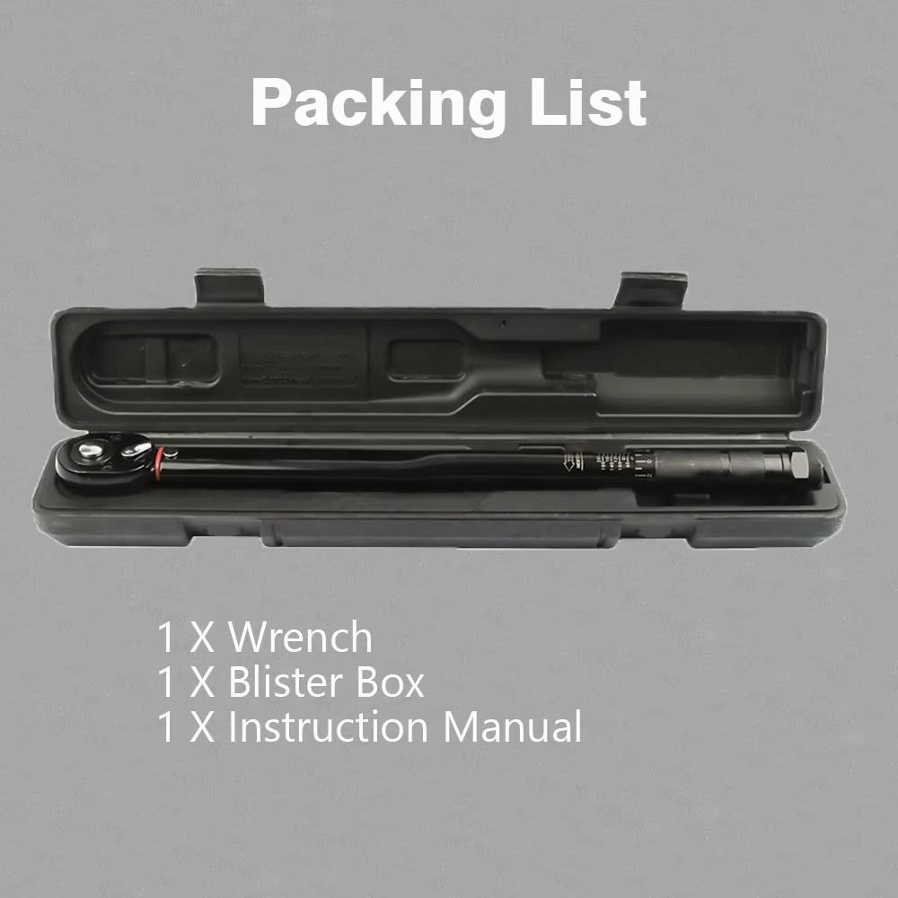 5-25Nm 19-110Nm 40-210Nm Drive Torque Wrench 1/2" 3/8"1/4" Hand Tool Ratchet Wrench Auto Repair