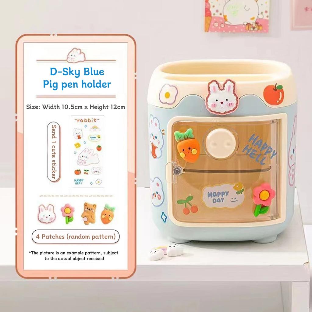 Cartoon Kreativer Stifthalter Niedlich Mehrfachgitter Stiftetasche Nordischer Stifthalter Zurück zur Schule Mäppchen Schüler Büro Schreibwaren