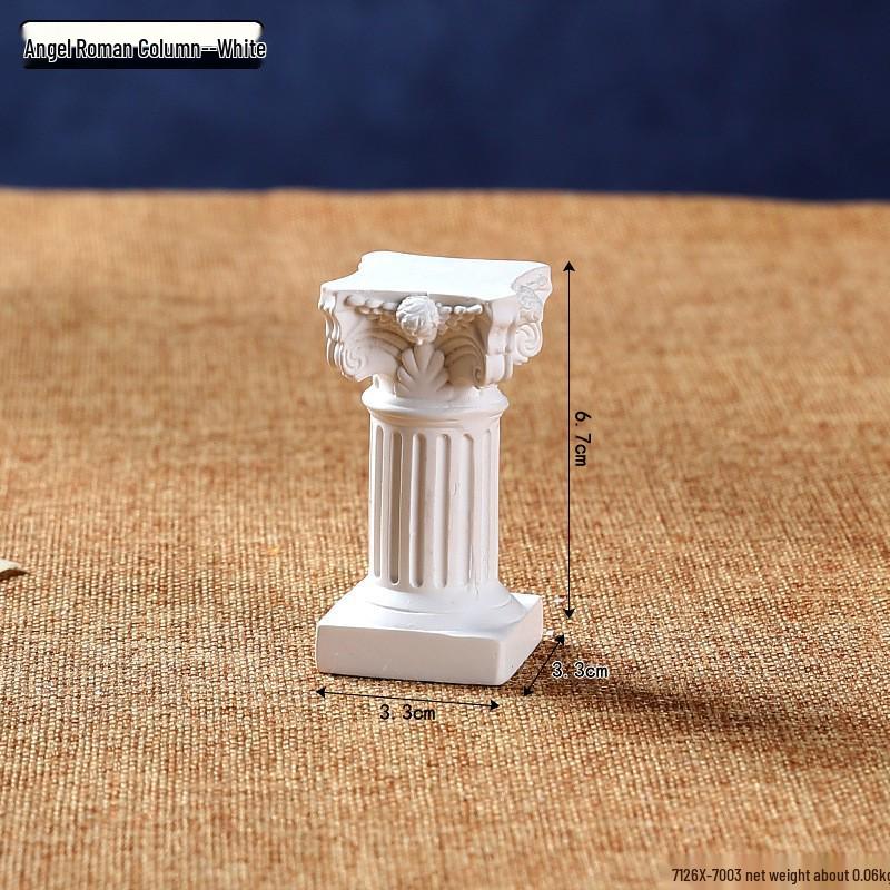 Americká Retro Evropská Pryskyřičná Figurka Anděla: Bílá stolní dekorace pro malé dívky