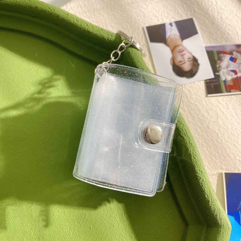 Simple Mini Photo Album With Keychain Portable Pocket Album  Couple Commemoration