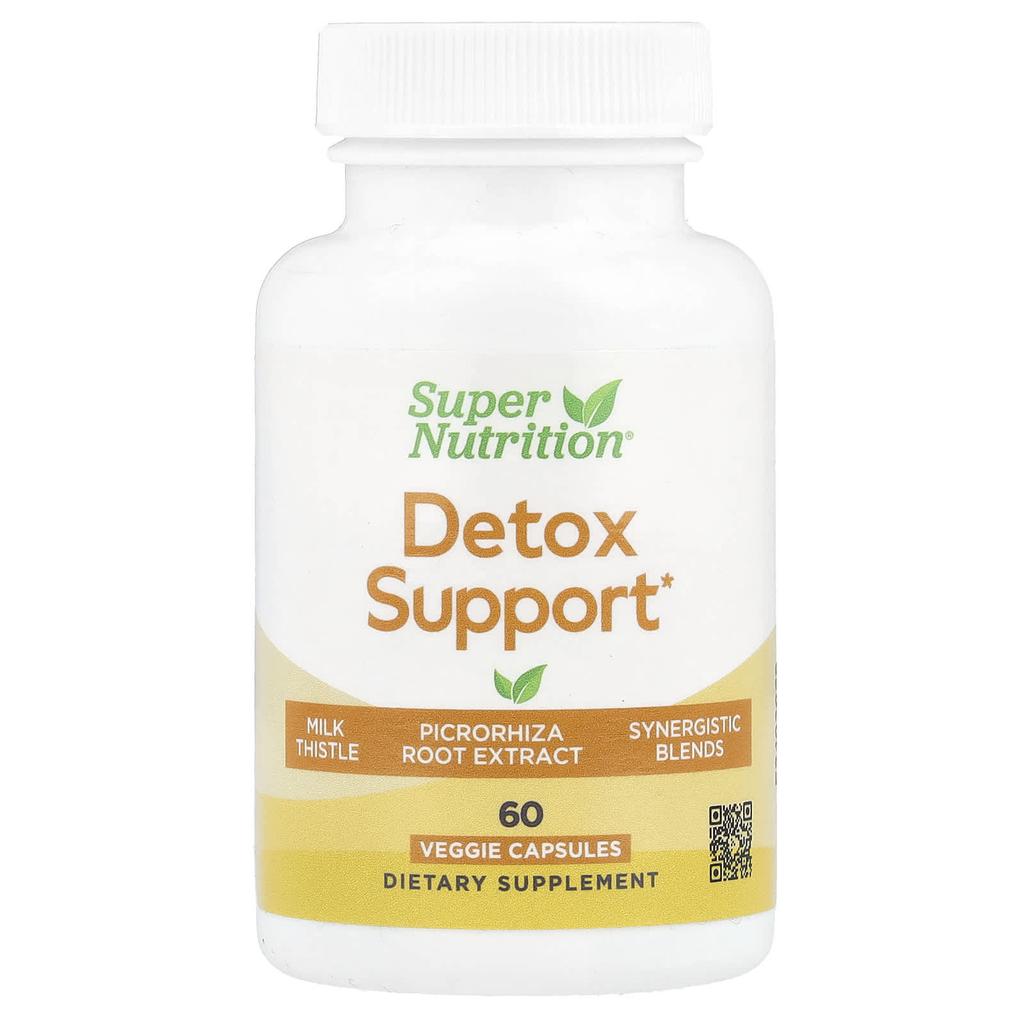 Detox Support With Milk Thistle Extract, Picrorhiza Root Extract, Turmeric Extract, Dandelion Powder And Digestive Blend, 60 Veggie Capsules