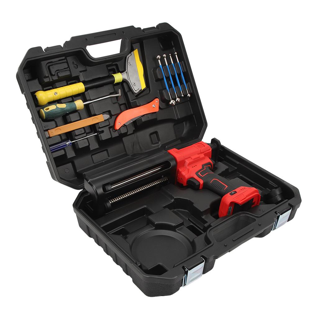 Akumulatorowy pistolet do uszczelniania 6-poziomowa prędkość 800N siła nacisku pistolet do uszczelniania z diodą LED do uszczelniania