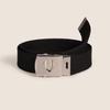New Korean Version of Women's Love Hollow Buckle Webbing Casual Versatile Women's Super Long Decorative Canvas Belt