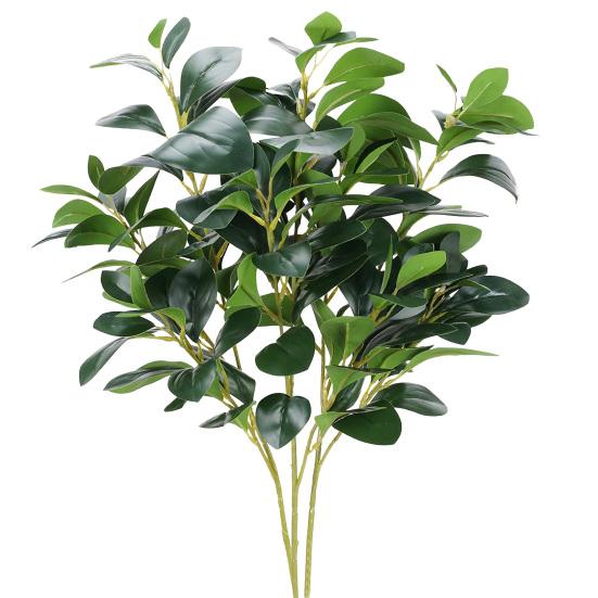 

3Pcs Artificial Plants Peperomia Artificial Greenery with Faux Berries Reusable Holiday Home Decor for Table Centerpieces, Landscaping 3pcs