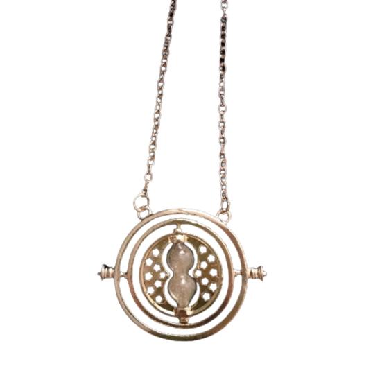 

Women Fashion Hourglass Pendant Clavicle Necklace Collar Chain Jewelry Gift for Party золотистый