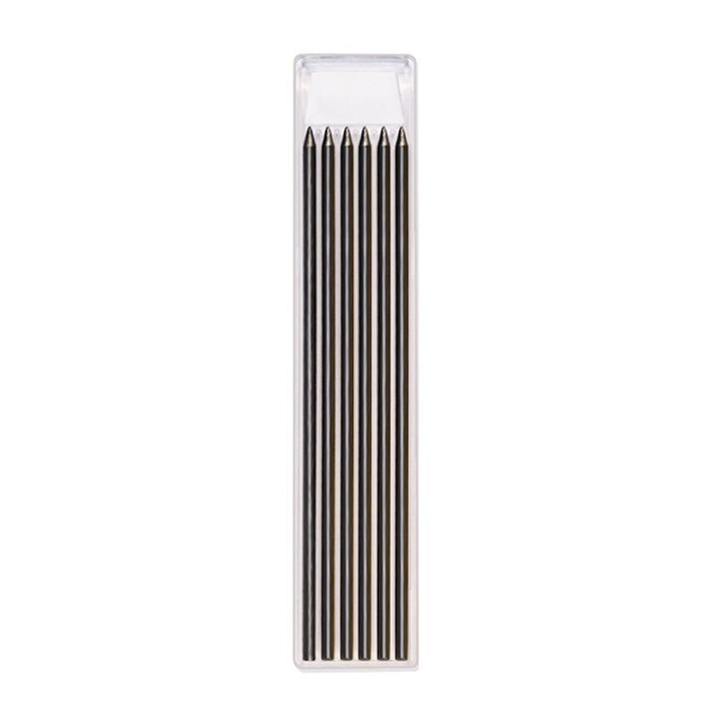 Solid Carpenter Mechanical Pencil with Sharpener Woodworking Drawing Pencil Tools 3 Colors Refill Construction Stationery