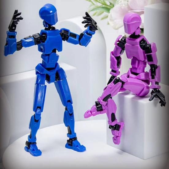 3D-gedrucktes, bewegliches Puppenmodell mit mehreren Gelenken, komplett montierte Actionfigur, Dummy-Roboter, Anime-Figuren, Zappelspielzeug für Jungen, Sammler, Desktop-Dekorationen