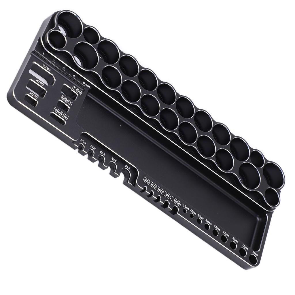 RC Tools Storage Rack Aluminum Alloy RC Screwdriver Scissors Tools Kit with Fixing Holes