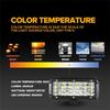 6.5" 72W Quad Row Light Bar LED Flood Work Light Flood Light for Truck Car ATV