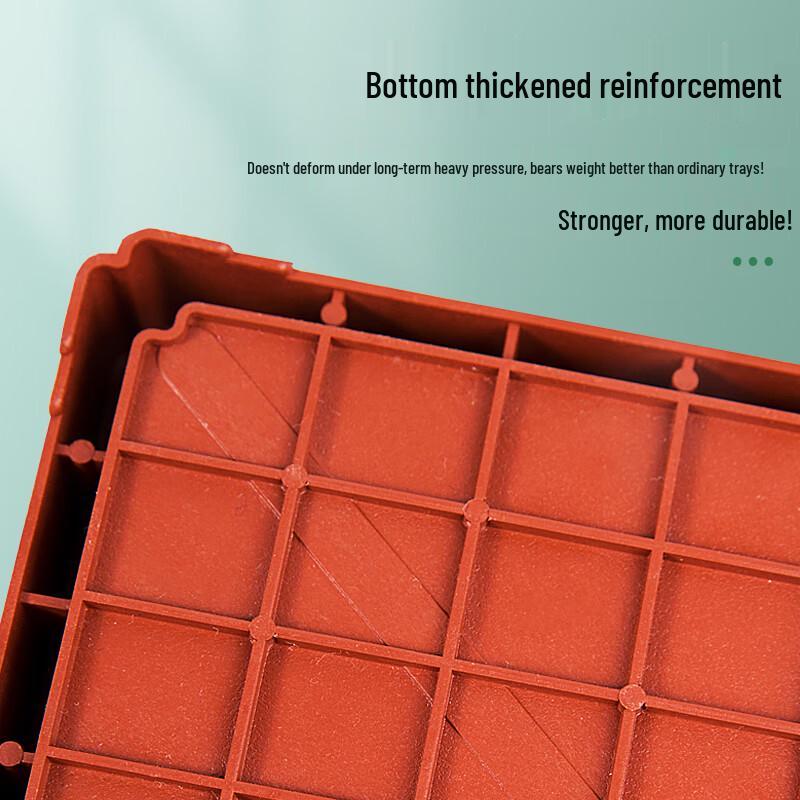 Rectangular Frosted Resin Plant Pot Tray (Set of 3)