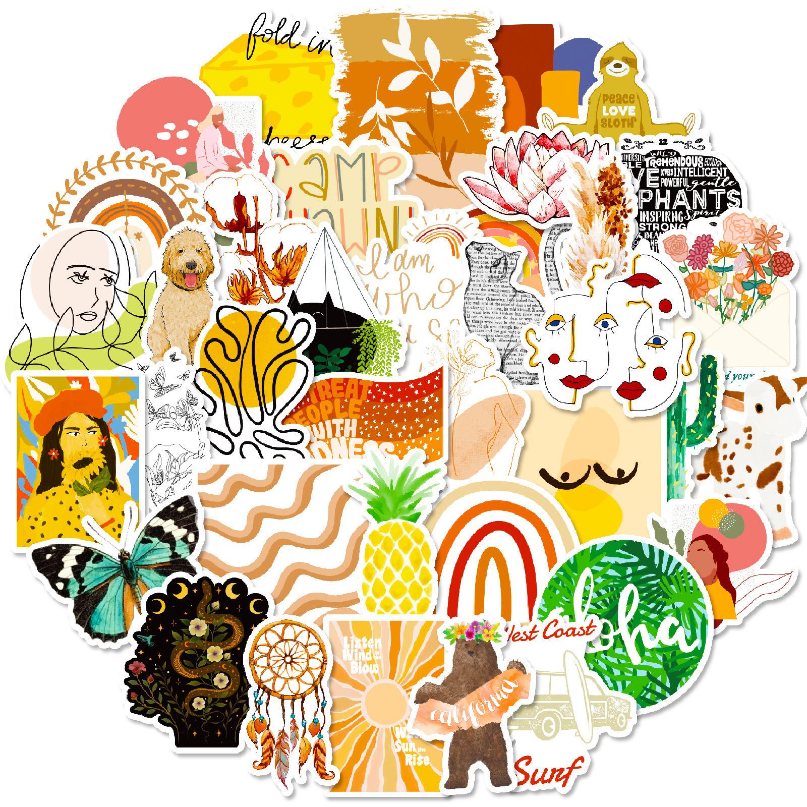 50 Boho Style Decals Boho Style Decadent Cultural People Decals Hand Account Premium Durable Quality Useful Practical