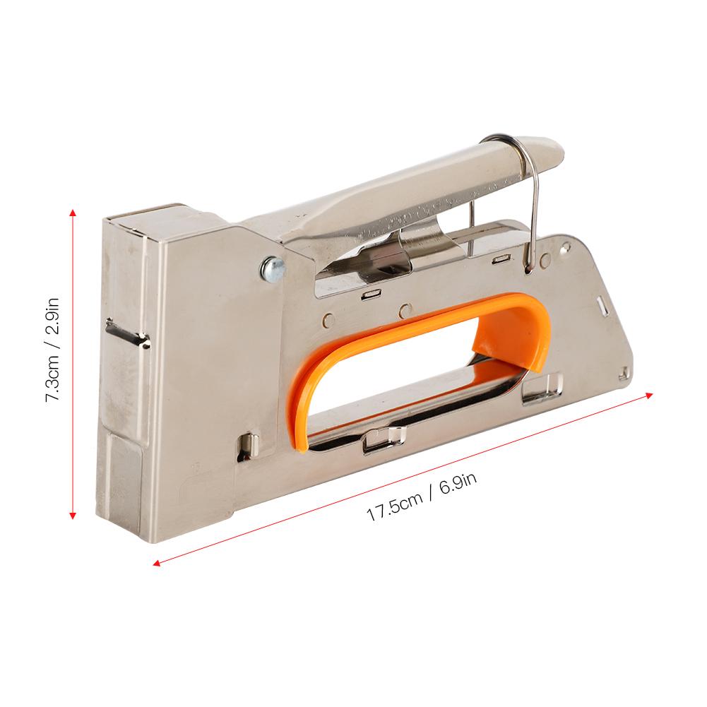 

Manual Nailer Framing Stapler Hand Operated Nailing Tool U Type Ergonomic For Canvas / Bandage срібний