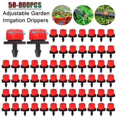 50-800PCS Drip Irrigation System Plant Watering Set Watering Kits Adjustable Drippers Irrigation Micro Garden Watering System