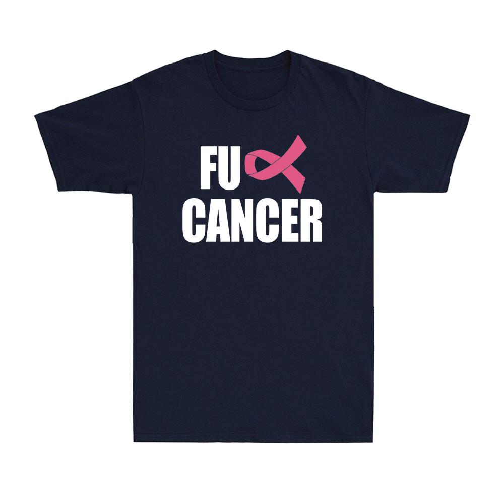 FU KREBS Shirt Rosa Schleife Brustkrebs Aufklärung Unterstützung Geschenk T-Shirt