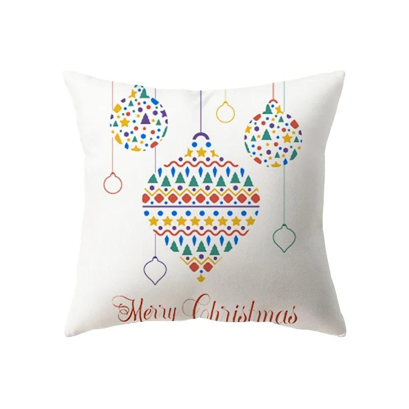

Наволочки с рождественской тематикой Аксессуары для автомобиля Офис Санта-Клаус Гостиная Диван Домашние наволочки 40x40cm