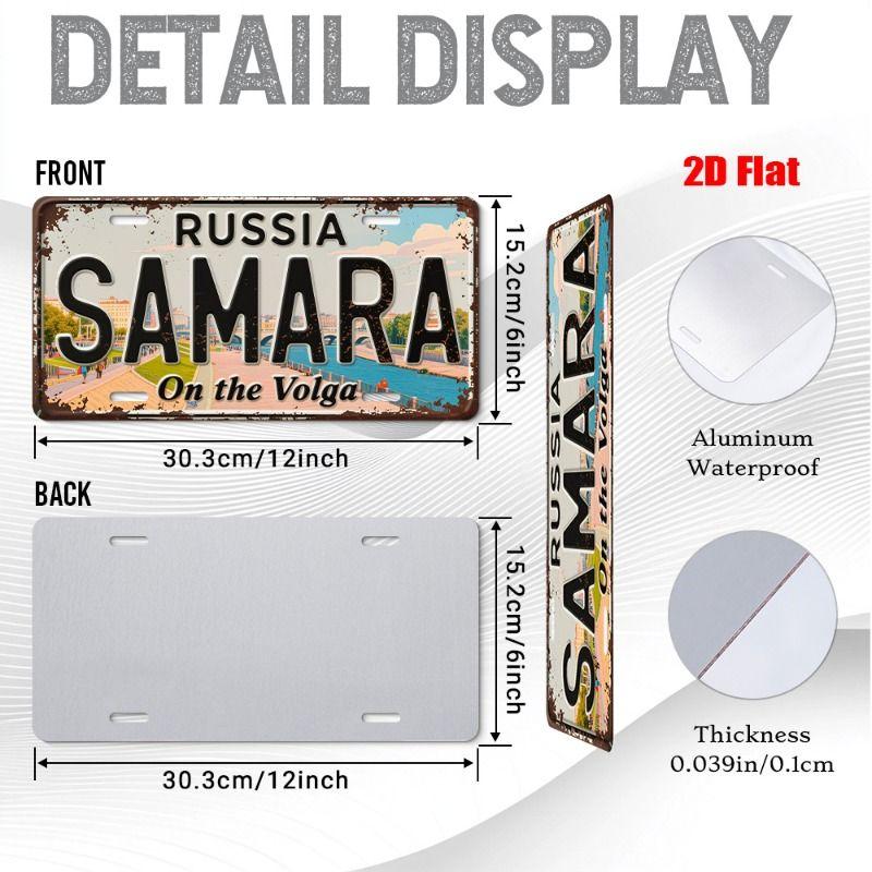 Urban City Theme Metal Tin Sign for Bar Garage Interior