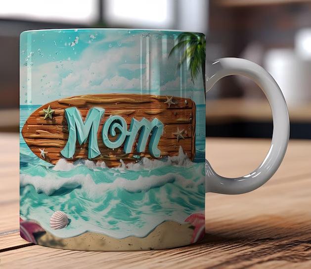 

3D День матери Мама Керамическая кофейная кружка Мама Кофе Чайная чашка Мими День матери 301-400ml